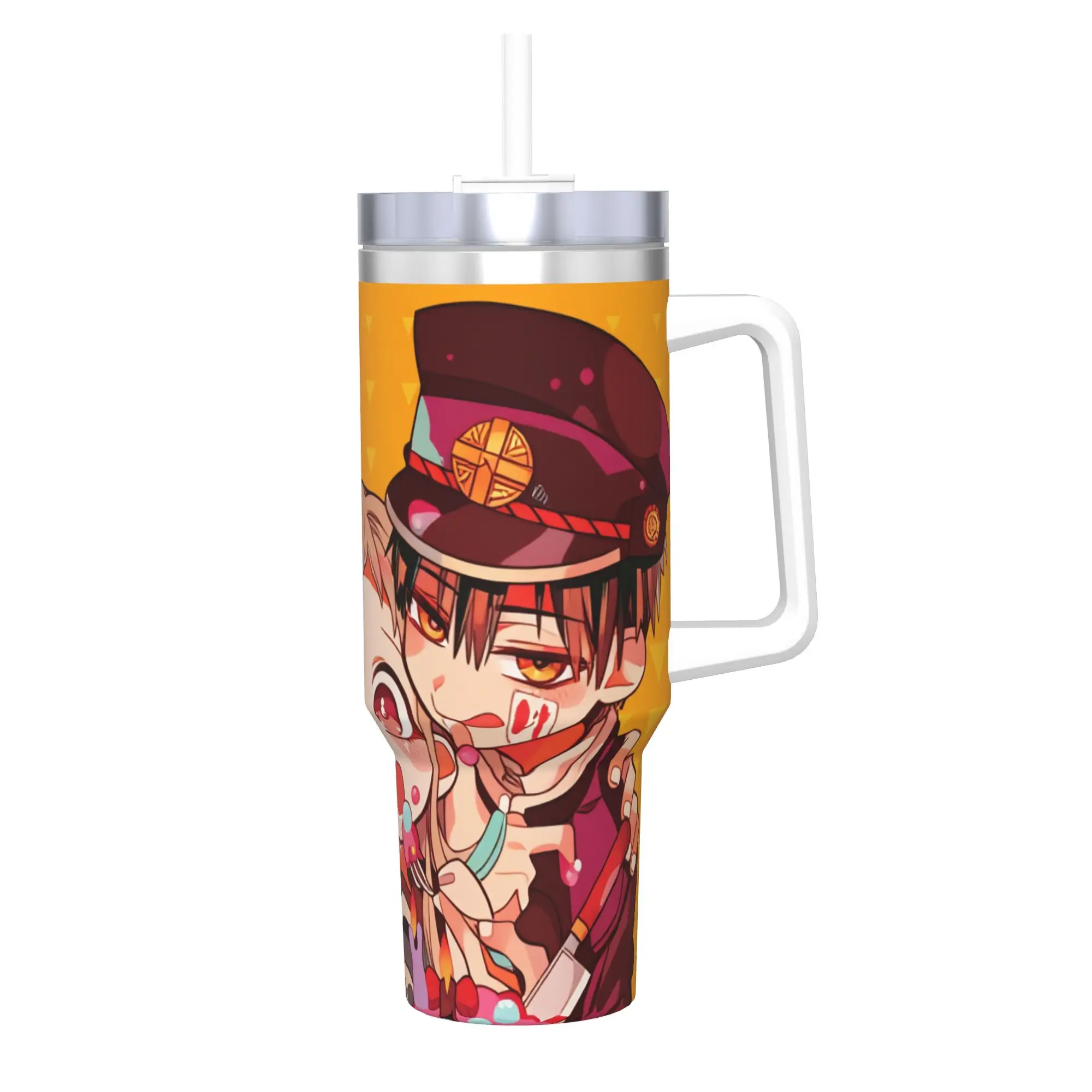 1200ML TBHK Yugi Nene Kou Akane Tumbler  Cold and Hot Keep Heat Water Bottle Stainless Steel Beach Thermal Cups