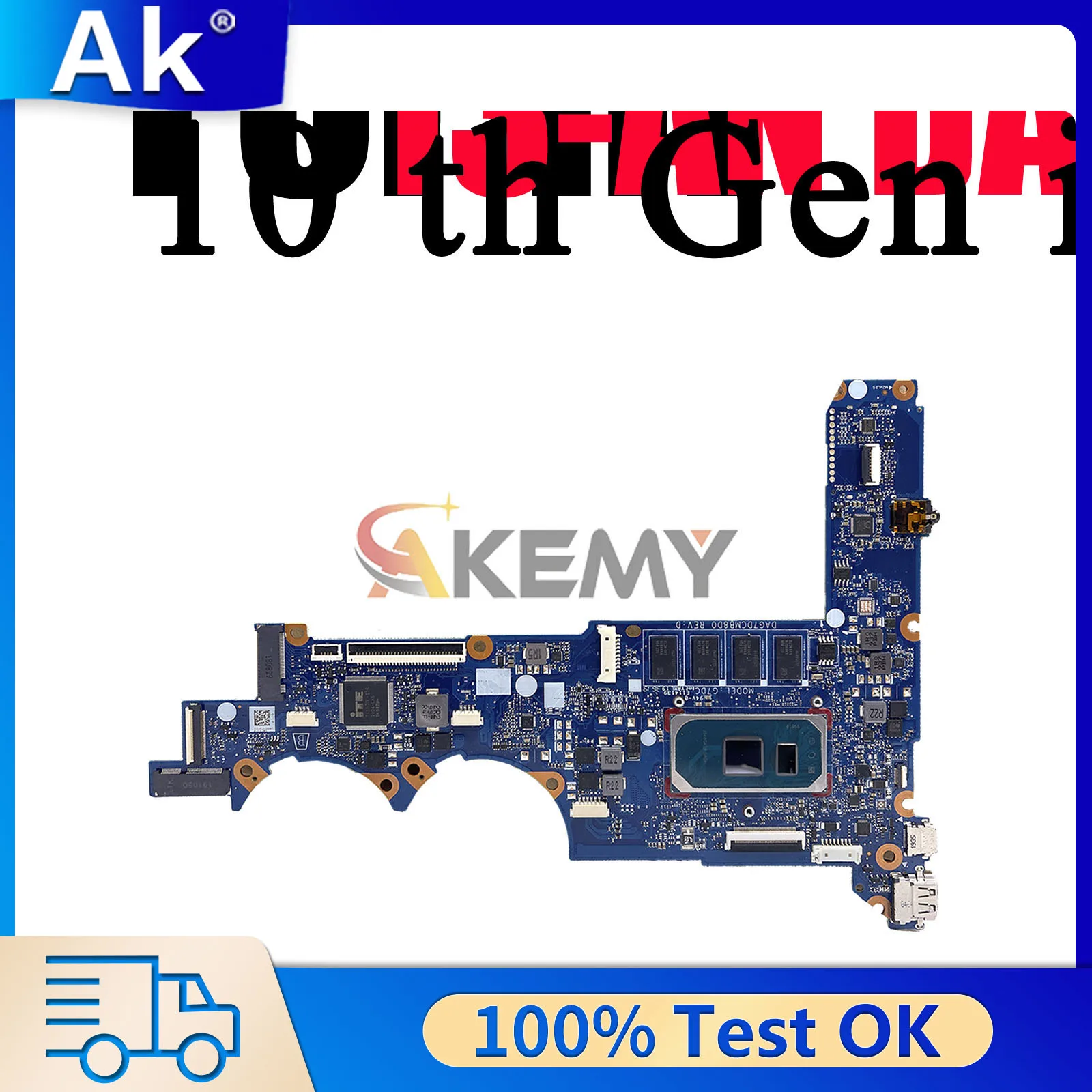 

DAG7DCMB8D0 For HP Pavilion 13-AN Laptop Motherboard With i3 i5 i7 10th Gen CPU 8GB RAM L68367-601 L68368-601 100% Fully Tested