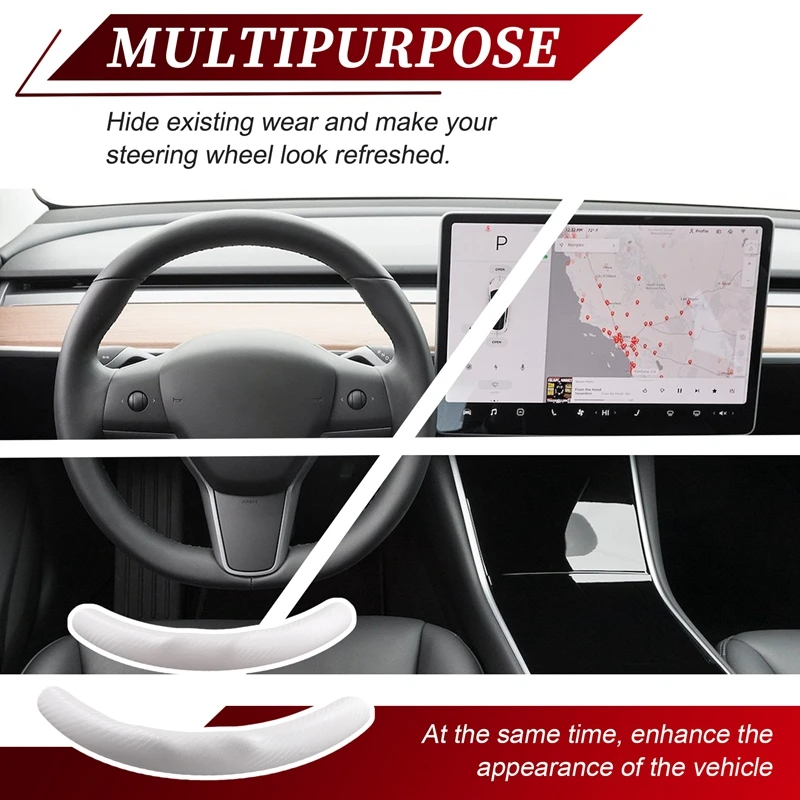 For Tesla Model 3/Y Steering Wheel Cover Ultra-Thin Special Steering Wheel Auto Parts