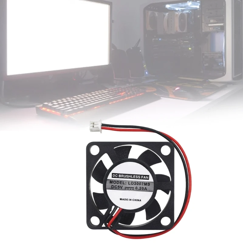 DC5V Cooling Fan 3x3cm Quiet Radiator Enhances Heat Dissipation For Single Board PC Series Development Board Radiator