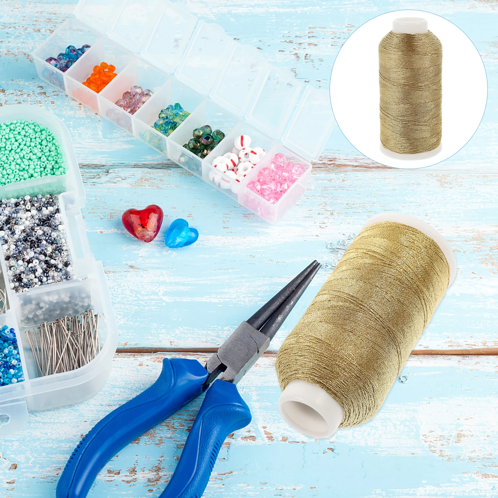 

1 Roll Multi-Use Bead String Handmade Sculpting Yarn Beading Craft Thread Durable Jewelry Making Wire Diy Braid Armature Thread