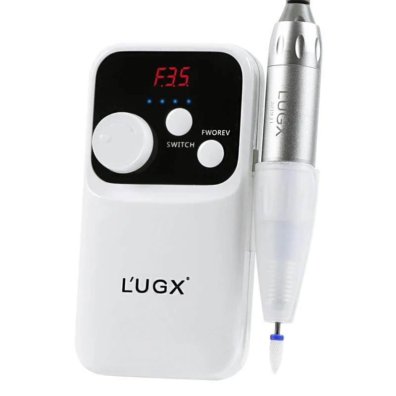 LUGX Hot Sale 35000 rpm Rechargeable Cordless Portable Nail Drill Machine 35000rpm Professional