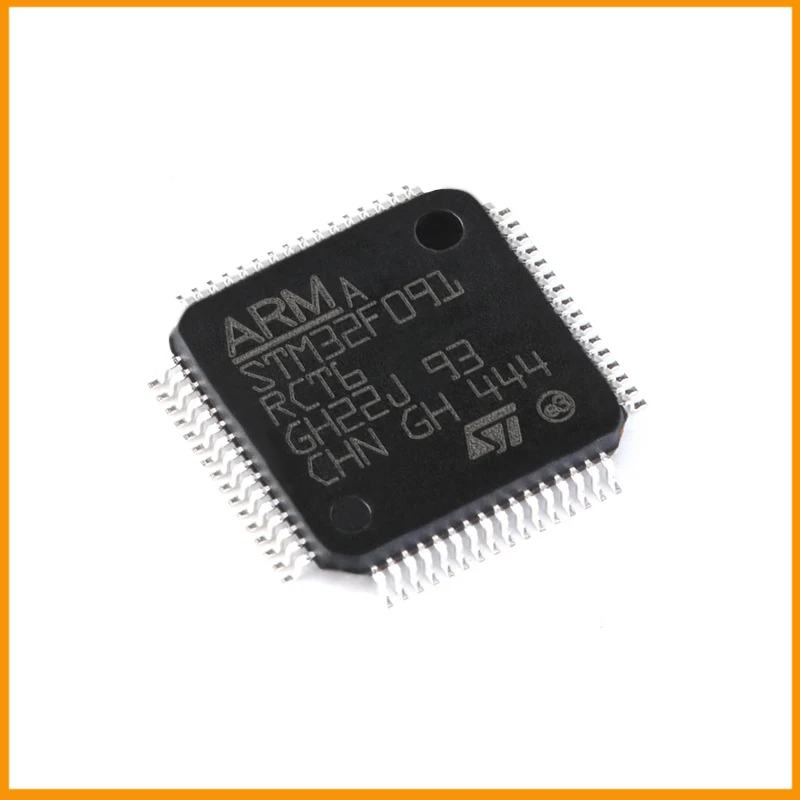 5Pcs/Lot  New Original  STM32F091RCT6 STM32F091 Microcontroller IC 32-Bit Single-Core 48MHz 256KB (256K x 8) FLASH 64-LQFP