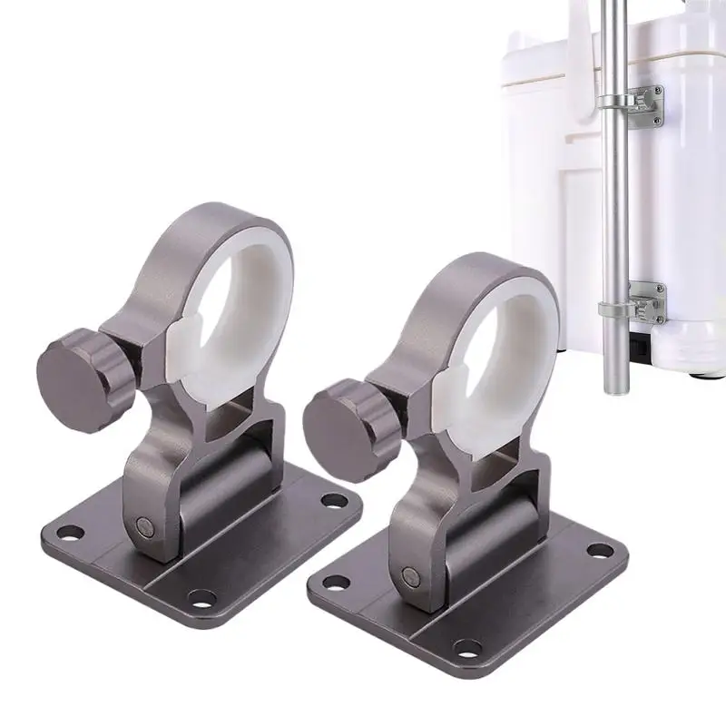 

Fishing Umbrella Holder 2X Adjustable Canopy Stand Clamp Umbrella Holder Bracket Stand Base For Outdoor Fishing Chair Box Pole