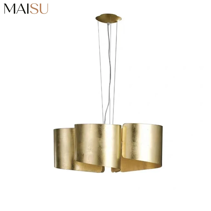 MAISU Postmodern Gold Luxury E27 Pendant Light Jinbo Decoration for Cafe Restaurant Art Model Room Living Room Bedroom