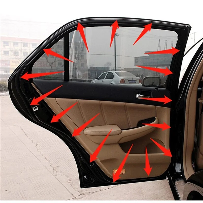 

HOT-For Honda Accord Sedan 1994-1997 4PCS Weather Window Seal Car Door Glass Run Channel,For Honda Accord Sedan 1994-1997 4PCS W