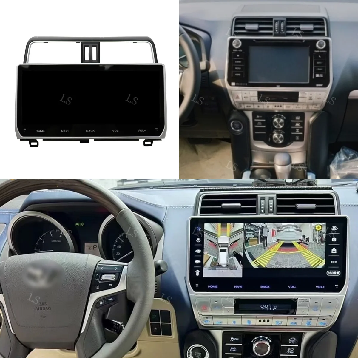 

12.3" 2 Din Android Car Radio Multimedia DVD Player For Toyota Land Cruiser Prado 150 2018-2023 Navigation GPS Carplay Head Unit