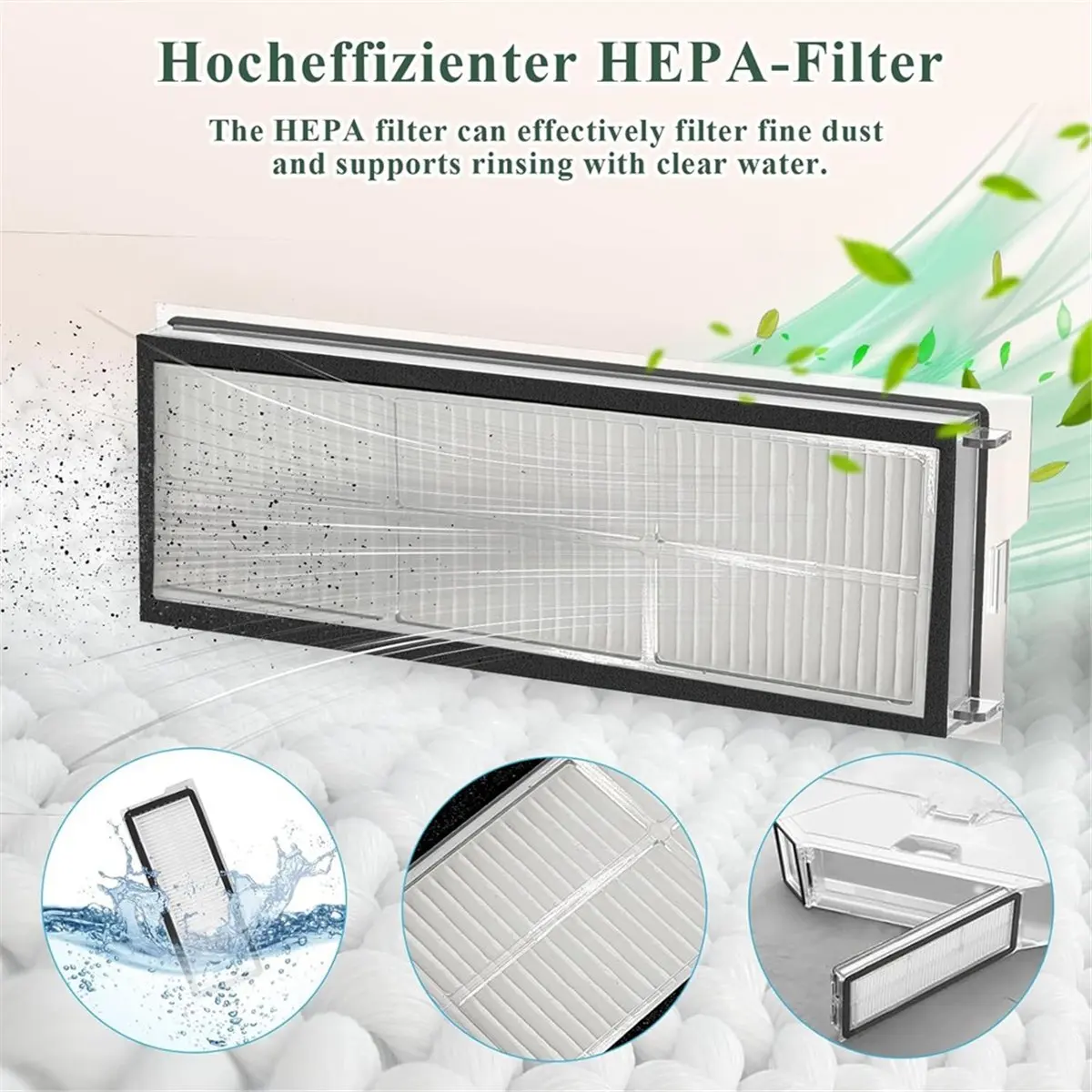 

Горячий комплект аксессуаров A379I для робота-пылесоса Qrevo Curv, основная боковая щетка, фильтр Hepa, подушечки для швабры, мешки для пыли, запасные части