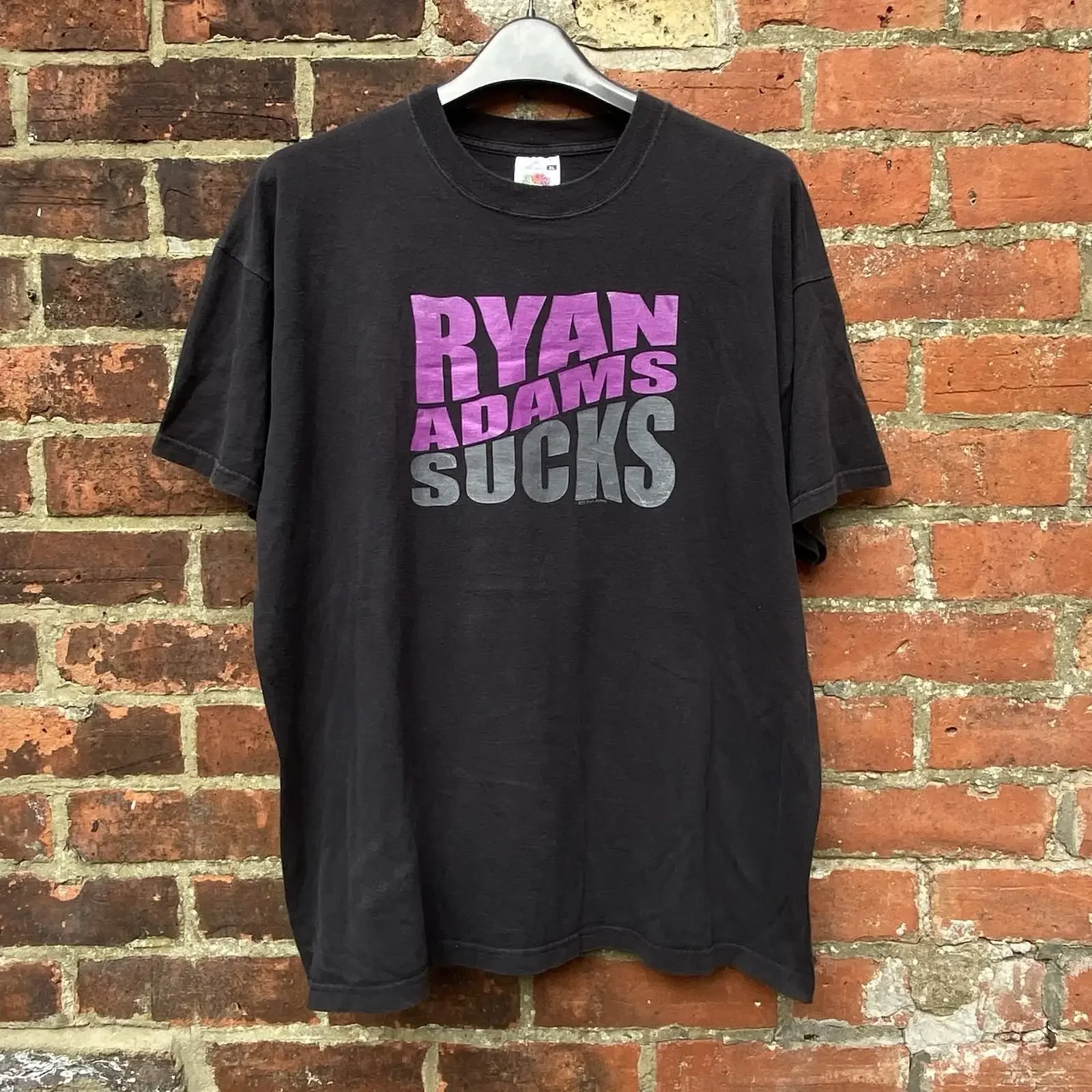 Vintage Ryan Adams Sucks T Shirt Men s XL 2002 Rock Band Whiskeytown Y2K 00s USA vintage Washed Unisex Versatile homme