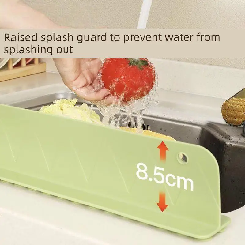 キッチンシンク水バリアシリコンスプラッシュガード食器洗い場手洗い場防水排水ストリップアクセサリー
