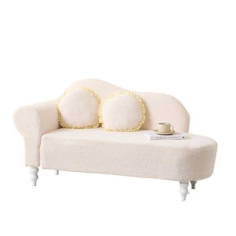 Warm European style, flannel chaise longue, living room landscape chair