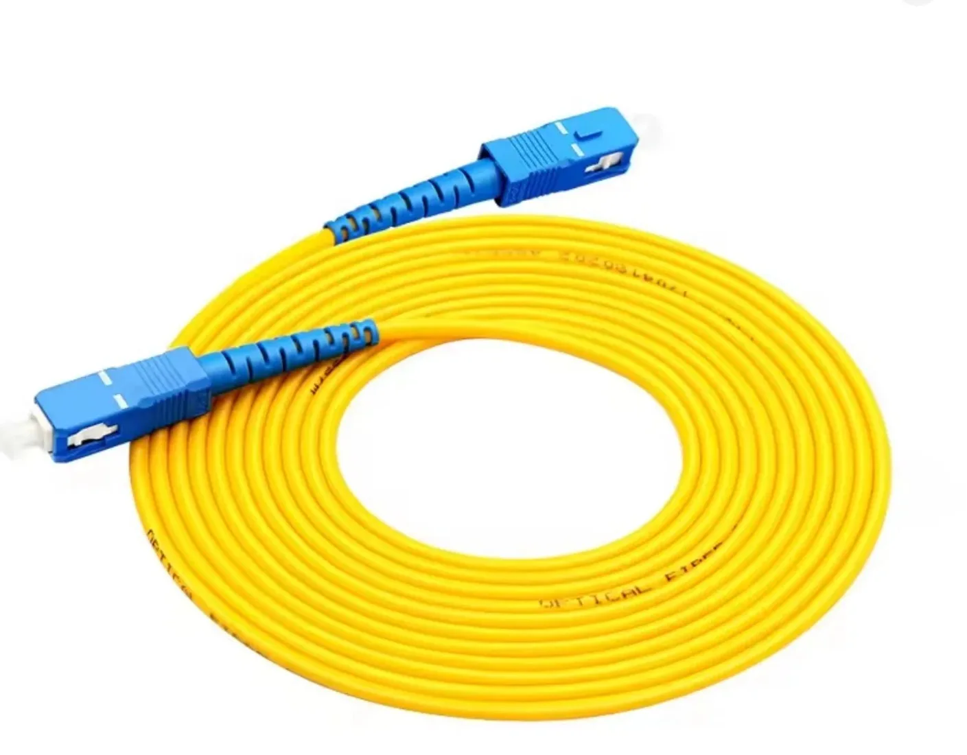 OS2 SC UPC to SC UPC Simplex Optical Fiber Patch Cord, Telecommunication Network Jumper