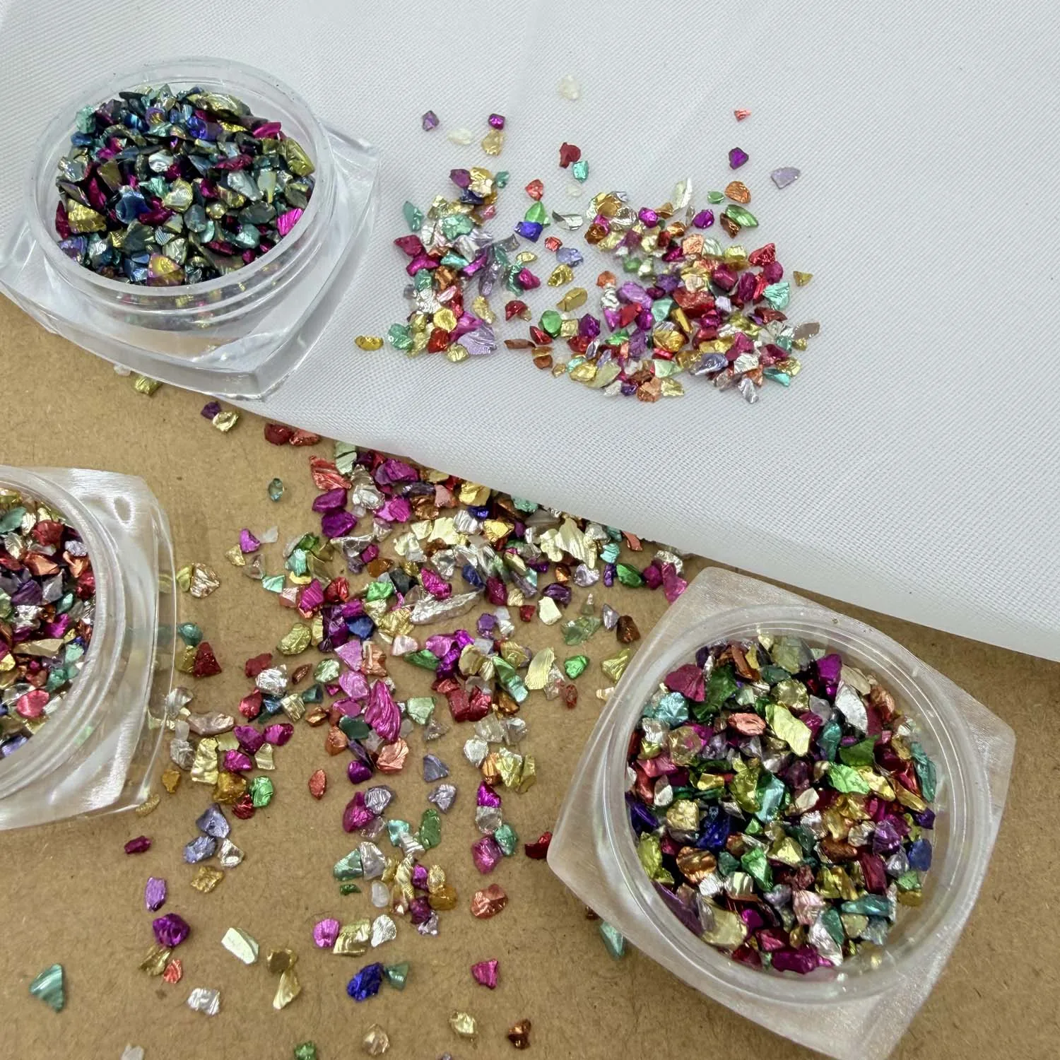 Multicolor Crushed Stone Nail Art Decorations Irregular Glitter Flakes Mini Gravel Chips 3D Nail Charms DIY Manicure Accessories