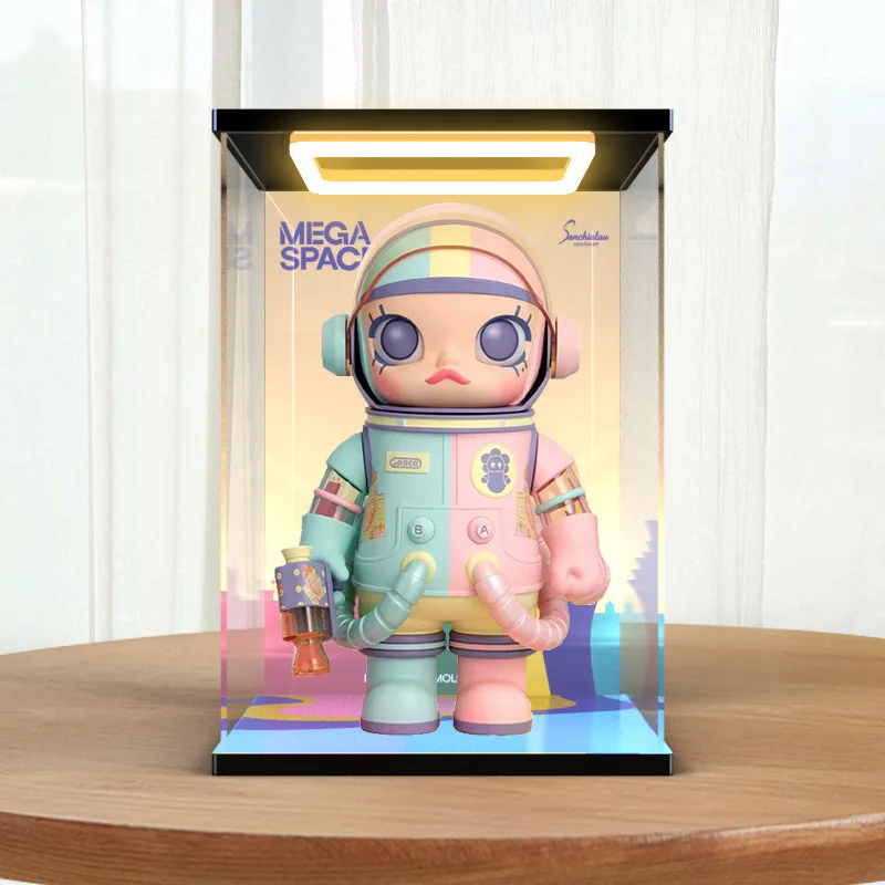 

MOLLY Honey 400 au Limited Edition High Defn Acrylic Storage Box Bubble Toy Organizer Clear round Design Plastic Case