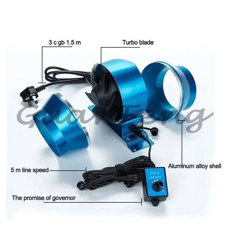 Straight Edge High Pressure Pipe Exhaust Fan SE-A100 4 
