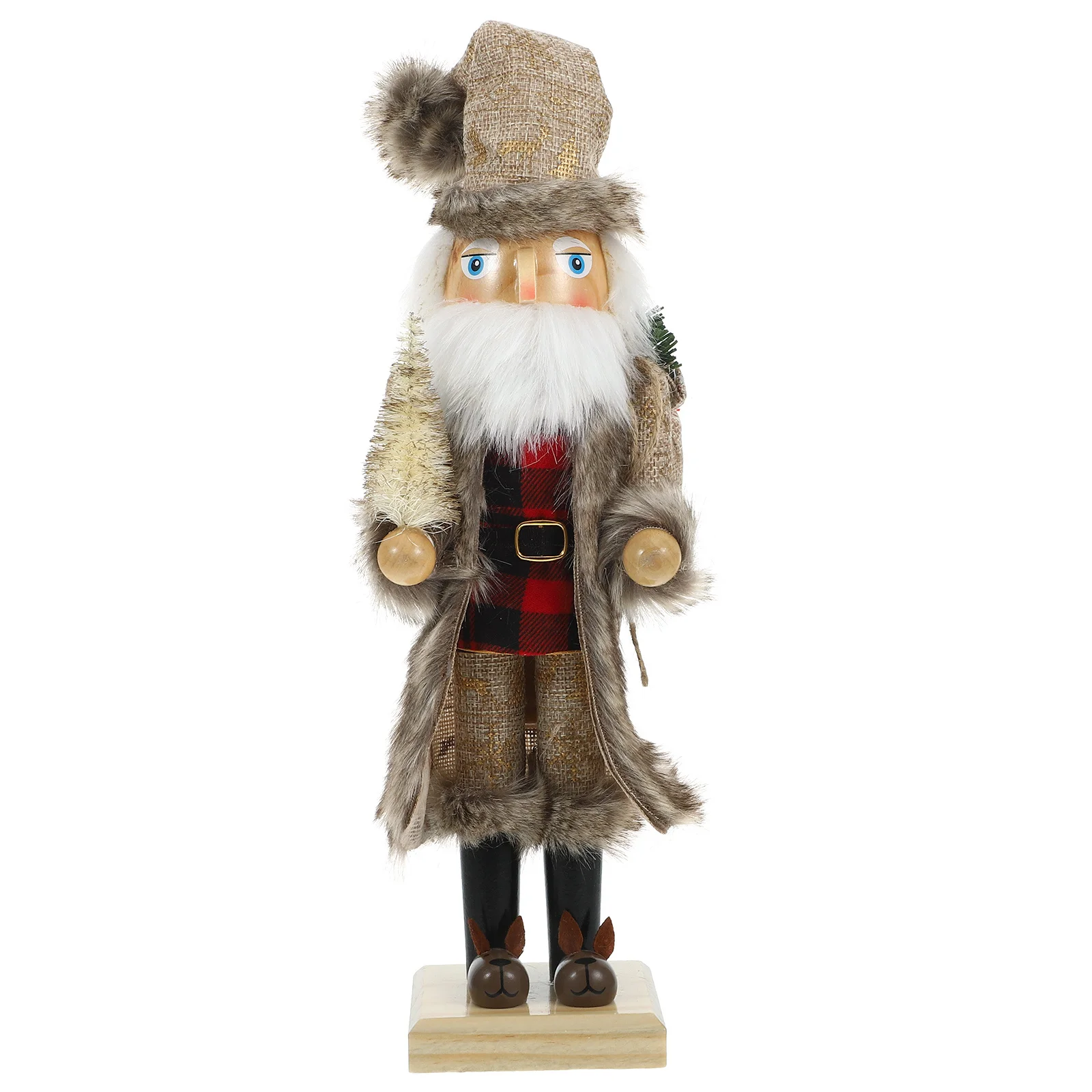 

Nutcracker Statue Classic Christmas Craft Old Man Wood Decoration Xmas Table Centerpiece Christmas Gift Ornament