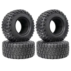 4pcs 136x56mm 2.6 inch KM3 Rubber Tire Wheel Tyre for 1/8 1/10 RC Crawler Car Axial SCX10 Wraith RR10 Capra TRX4 YK4082 4083