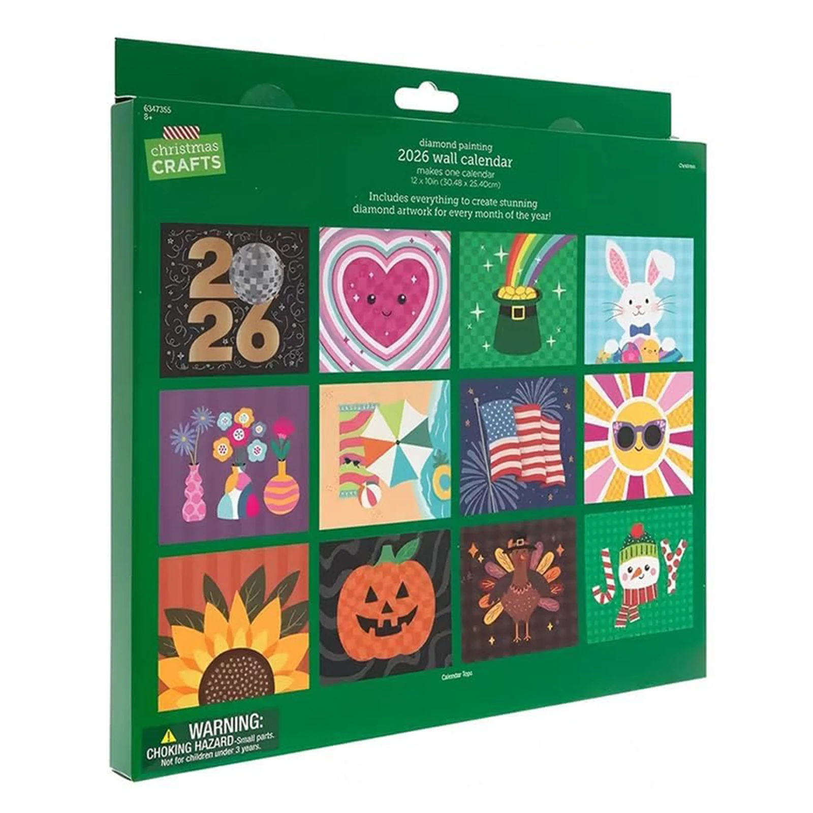 

Diamond Painting Kit Calendar Kits 12 Month Flip Full Drill Diamond Dots Paintings with To Do List for Festival Home Wall Decor