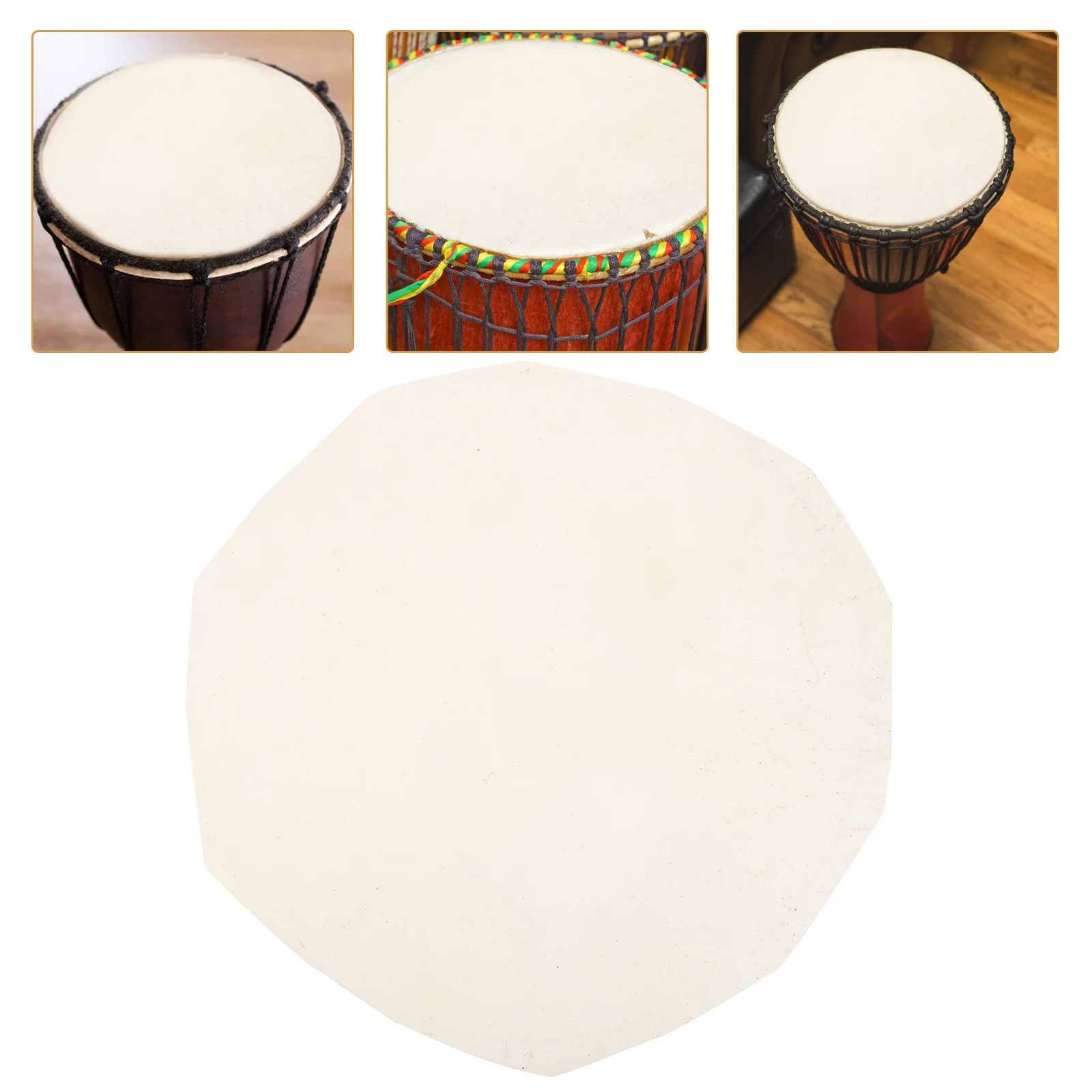

African Drum Case Covers Skin Percussion Hand Part Replacements Instruments