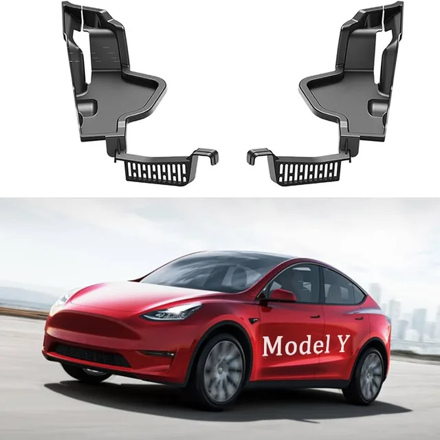 Model Y Przedni filtr zanieczyszczeń bagażnika Kratka prowadząca Kanał Filtr Pokrywa 1 zestaw dla Tesla Y 2021-2023 Filtr zapobiegający zatykaniu się wody