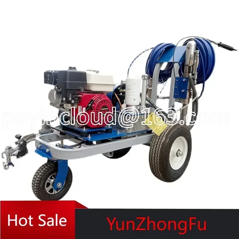 

Road Hand Plunger Pump Cold Spraying Marking Machine Small Self-adhesive Parking Lot Tracking Vehicle