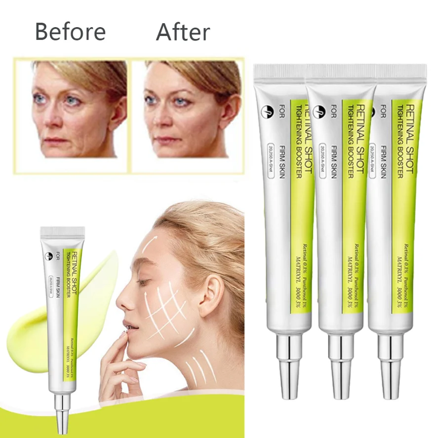 Retinal Shot Tightening Booster Serum 0.1% Retinol 1% Panthenol 3% Matrixyl 3000 Firming Anti Aging Wrinkle Reduction Face Care