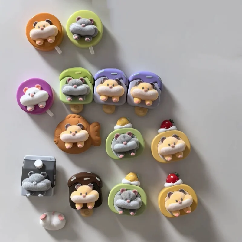 

Оригинальная мини-фигурка хомяка Mancang, слепая сумка, магнитные магниты на холодильник, модная слепая коробка, игрушки, милые фигурки фасоли для подарка