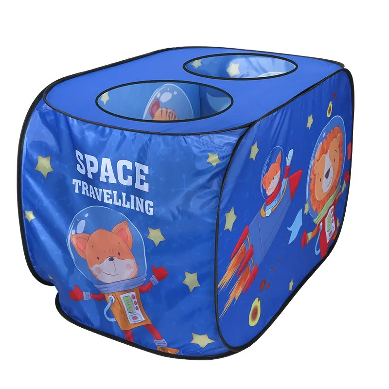 Space Astronaut Themed Game Play Tent House Toy for Kids Children Boys Indoor Outdoor Foldable Pop-up 3 Opening 2-3 Person