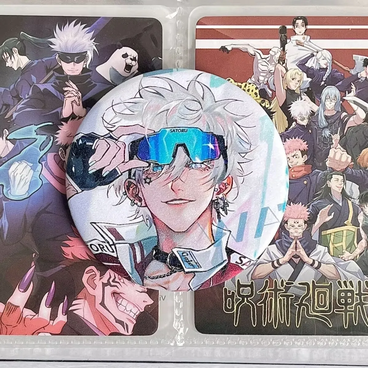 

«Сатору Годжо» Bajiri «Jujutsu Kaisen», матовый значок фаната, подарок на день рождения 58, Tanzi Bajiri