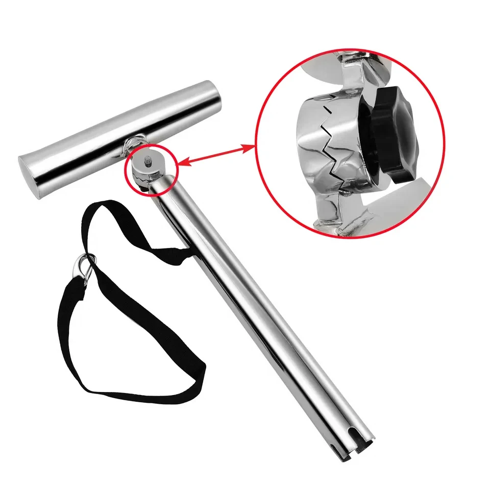 Boat Accessories Adjustable  Highly Polished  316 Stainless Steel Adjustable Outrigger Stylish Rod Holder For Marine Boat Yacht