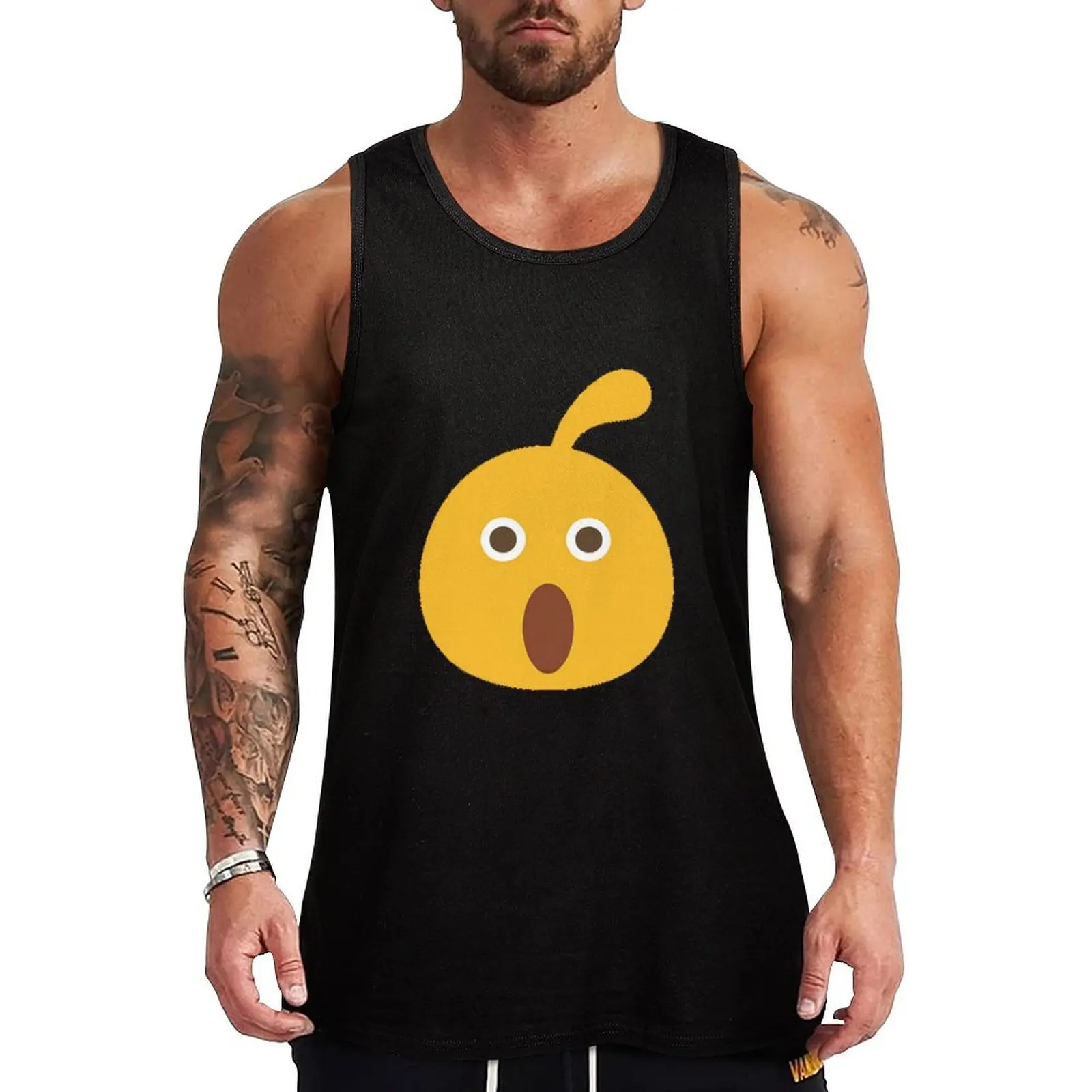 Camiseta sin mangas Locoroco con estampado gráfico abstracto y diseño artístico