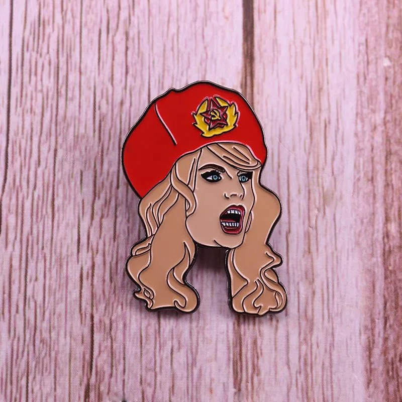 Fun TV Show Enamel Pins Custom Talk Show Drag Contest Brooches Luxury Copper Lapel Badges Fashion Jewelry Gift Drop Shipping