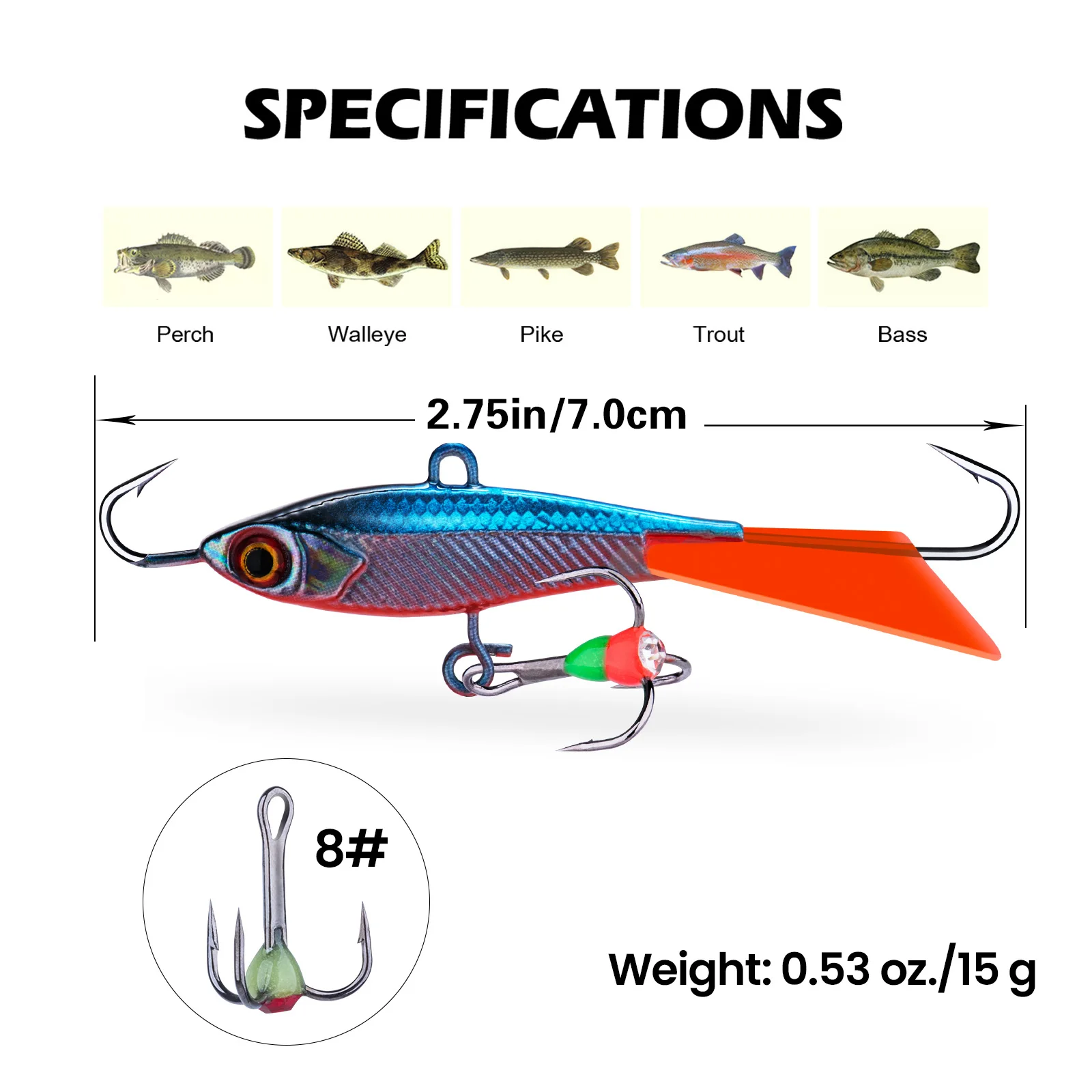 Goture 4pcs/lot 40mm 15g Ice Fishing Jigs Set Balanced Jig Winter Ice Banlancer Arfiticial Ice Fishing Lure Swimbait Wobbler Set