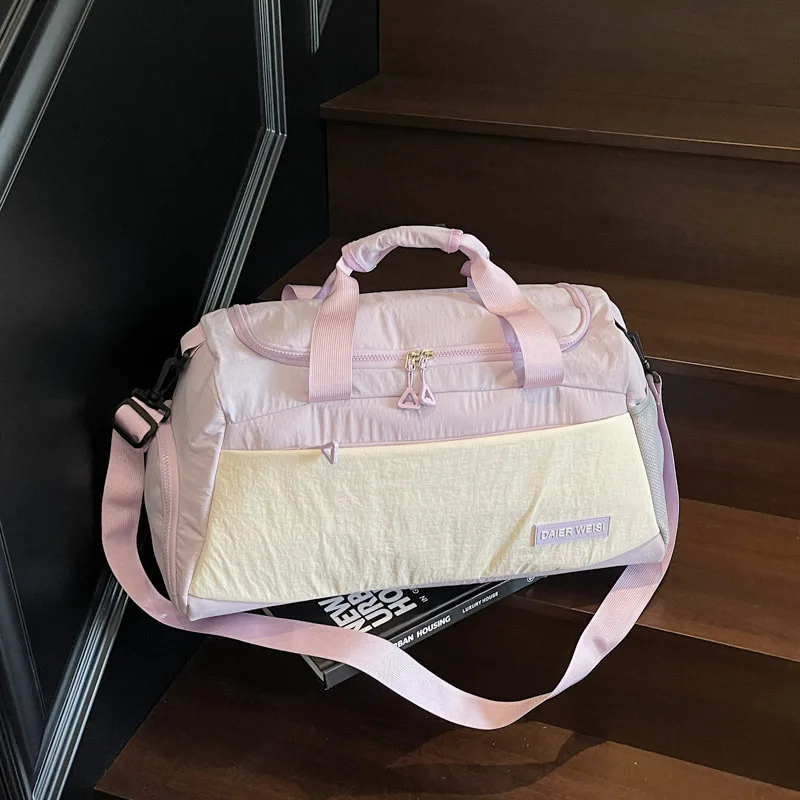 حقيبة تدريب اللياقة البدنية للفصل الجاف والرطب، سعة كبيرة، حقيبة رياضية يدوية للرجال والنساء أثناء السفر