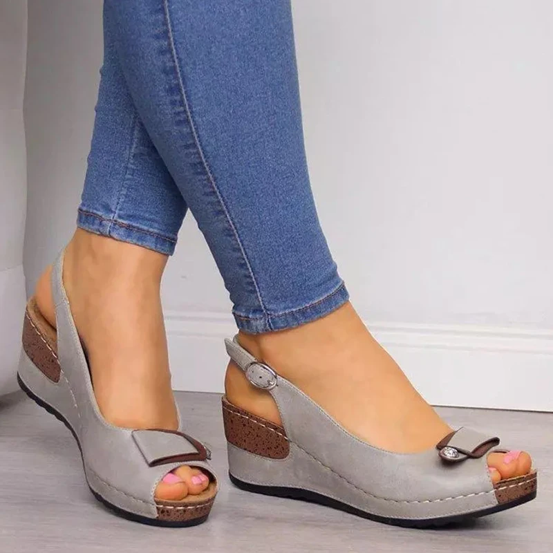 summer 2023 shoes for women Chunky Platform Wedges Slipper Sandals Open Toe Shoes Sandals Women Summer platform shoes