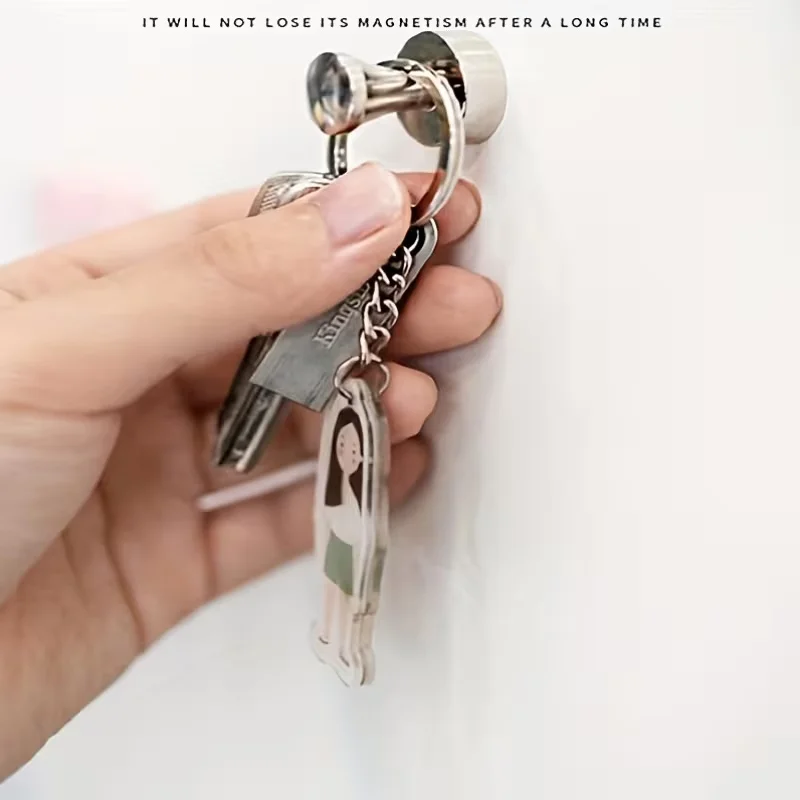 Office Locker Organization Board Kitchen Home Decor 30 pcs Silver Magnetic Push Pins Strong Round Fridge Whiteboard Magnets