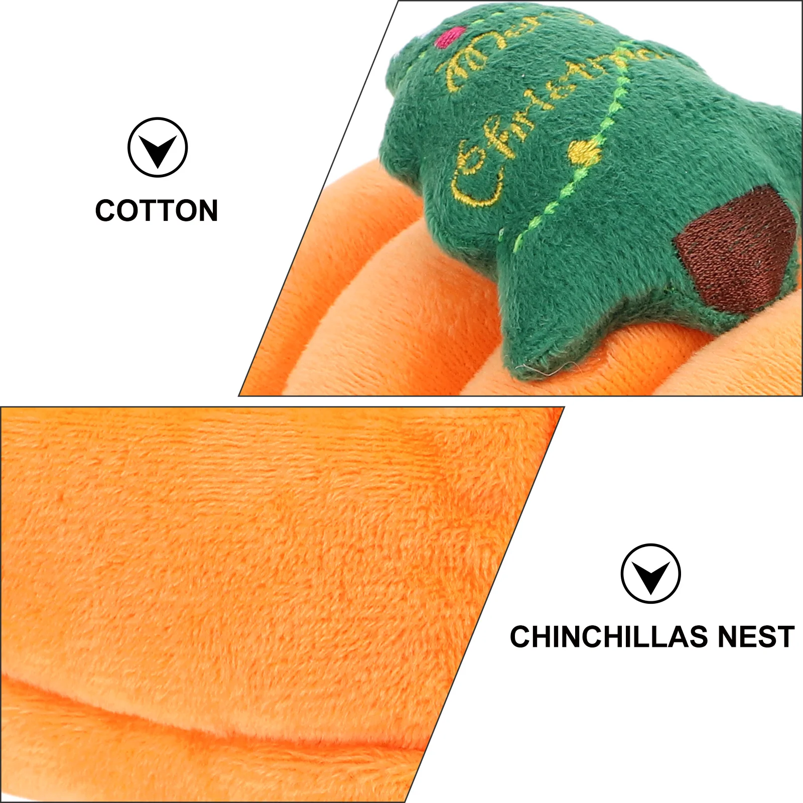 

Guinea Pig Pet Nest Bed Cave Hideout Rat Hamster Gerbil Bedding Small Chinchilla Orange for
