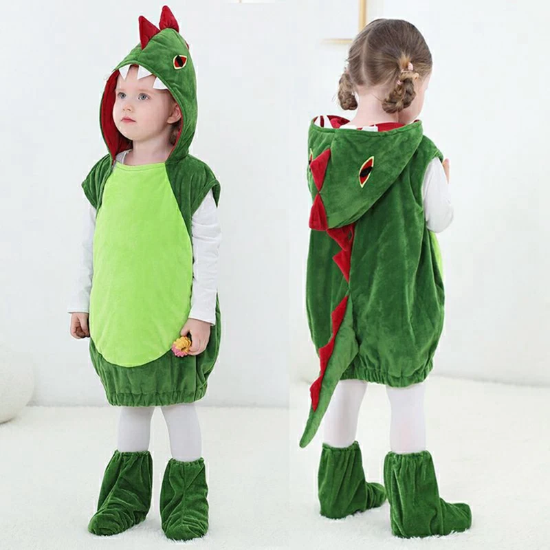 Ein Dinosaurier und Schuh bedeckt Cosplay Kostüm weich und haut freundlich halten Wärme Festival Kleidung Halloween tragen