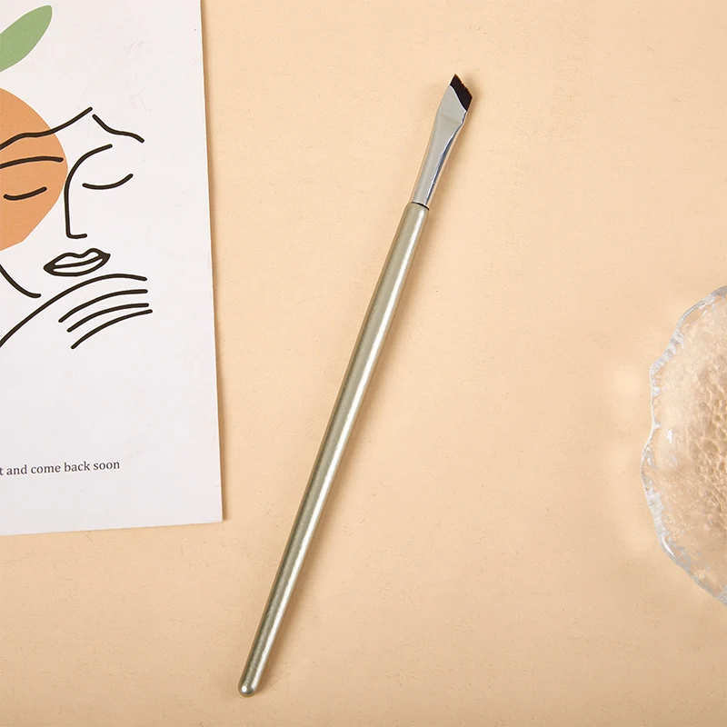 [L&P] 1Pc Upgrade Blade Eyeliner Brush Ultra Thin Fine Angle Flat Eyebrow Brush Under Eyes Place Precise Detail Brush