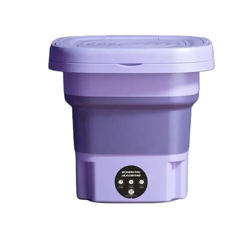 8L Draagbare Wassen Mini Opvouwbare Sok Ondergoed Slipje Intrekbare Huishoudelijke Spinning Droge wasmachine