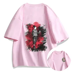 Anime Naruto T-shirt Shikamaru Printed Men's and Women's T-shirt Leisure Sports Street Student Couple T-shirt