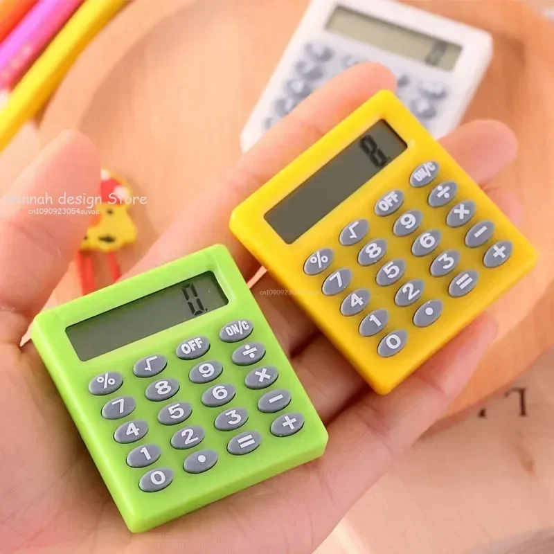 Cartoon Pocket Mini Calculator Handheld Pocket Type Coin Batteries Calculator Carry Extras Calculadoras School Office