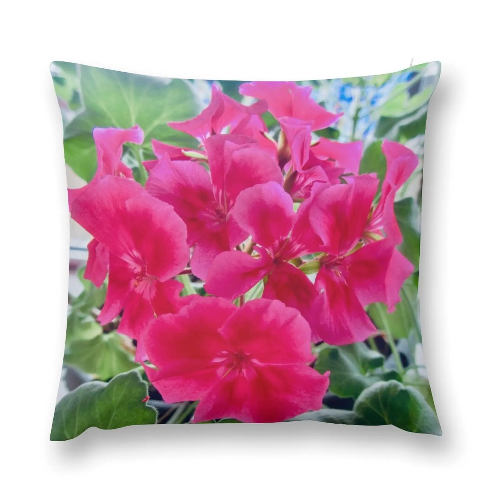 

Pink Geranium Throw Pillow Christmas Pillow Cases pillow cover christmas Luxury Sofa Cushions Decorative Cushion