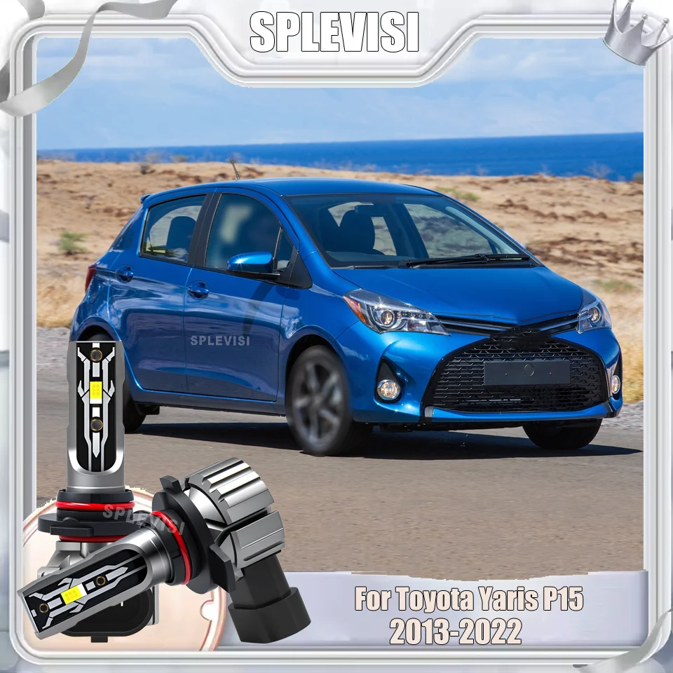 

With a cooling system 12v LED Headlights 9012 HIR2 Auto Bulbs Headlamp Fits For Toyota Yaris P15 2013-2022 2014 2015 2016 2017