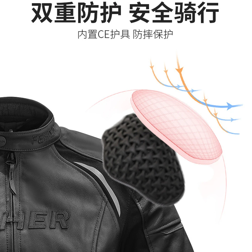 FEHER Motorcycle Jacket Waterproof Motocross Riding Clothing Cold-proof Motorbike Jacket Women CE Protective Gear Size S-3XL