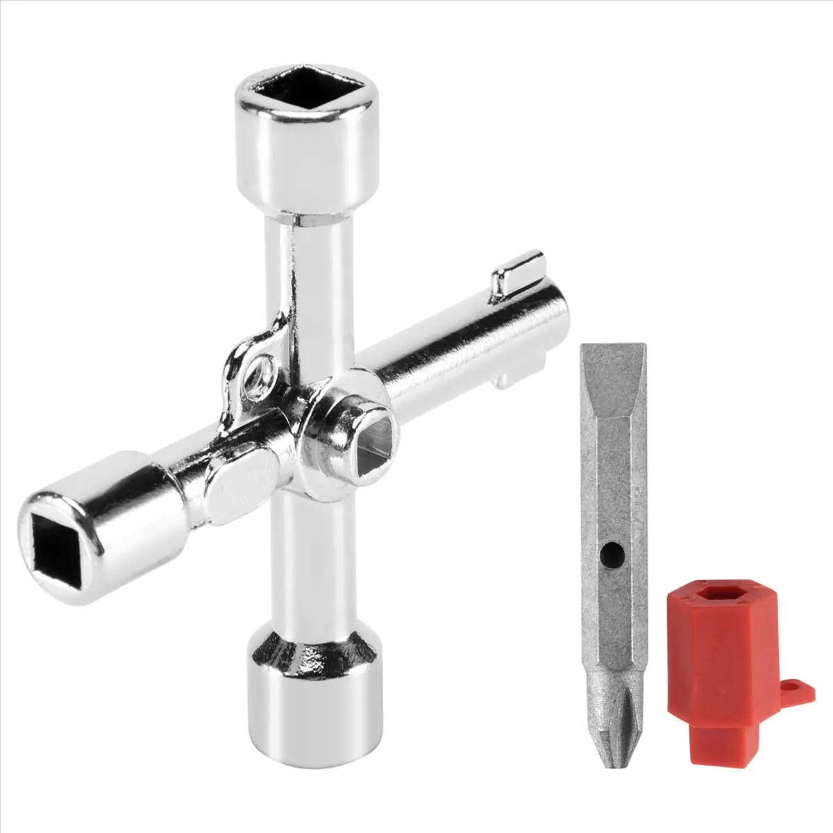 DTDT hot-4 In1 Meter Box Key Gas Key Meter Key Multi-Functional Utilities Key for Electric Cupboard Cabinet Opening Key