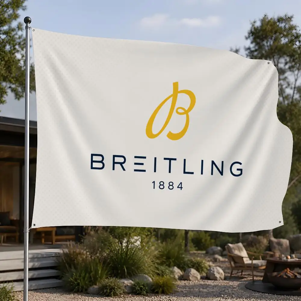 Luxury Swiss Watch Brand Breitling Flags flag For Room Dorm Camping Picnic Art Style Garage Bar wall Decoration Banner
