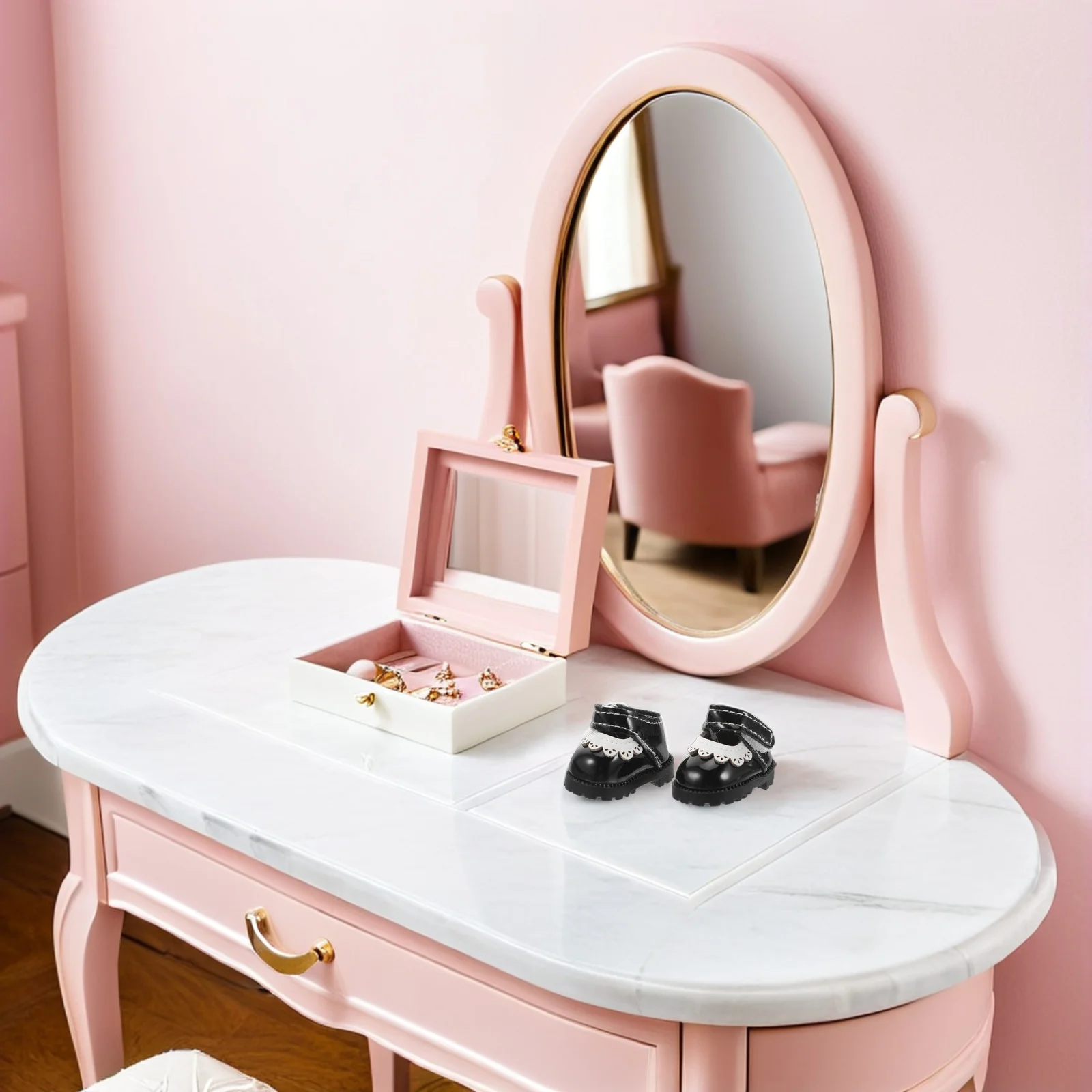 

1 Pair Shoes Mini Pu Style For 17Cm Lightweight Fashion Accessory Design Dress Up Playtime Accessories