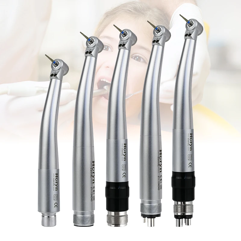 Open Core High Speed den tal Mini Head 2 Led Handpiece For Children