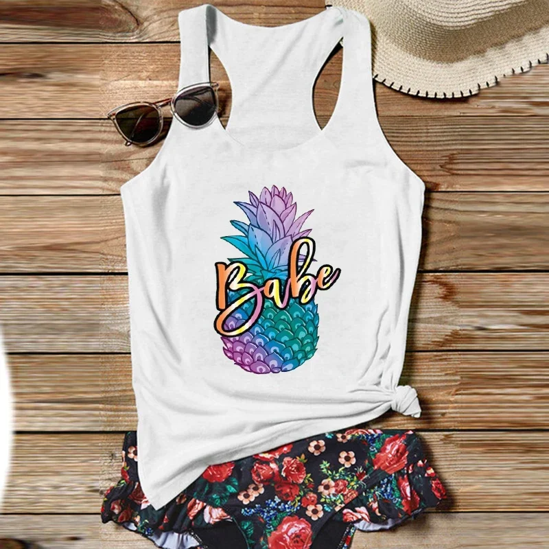 Bachelorette Party Tank Tops Beach Pineapple Shirts Aloha Summer Bachelorette Tee Neon Pineapple Party Top Bridesmaid Shirts